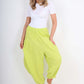 Italian Plain Linen Hareem Pants