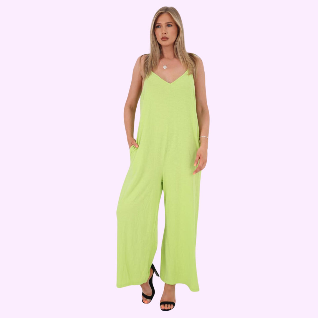 Italian Shoulder Strap Jumpsuits