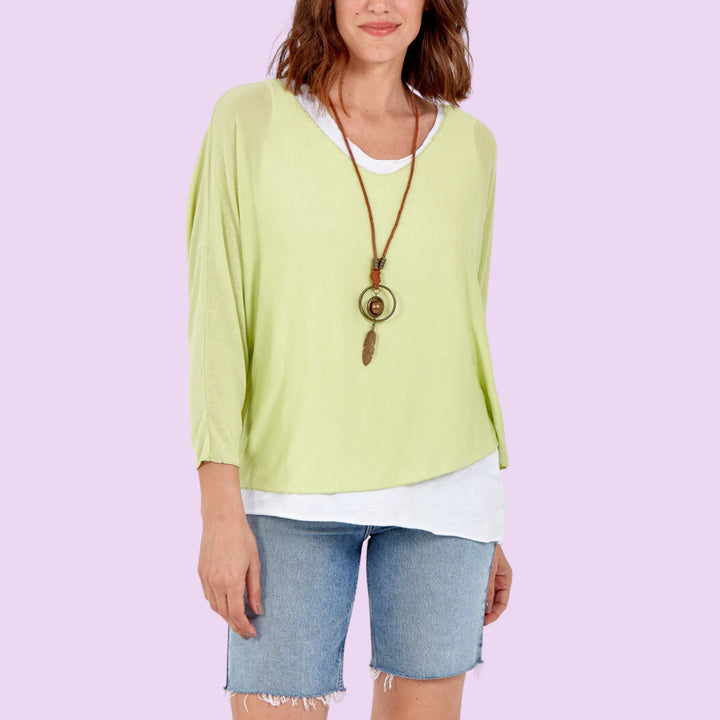 Necklace Double Layer Top