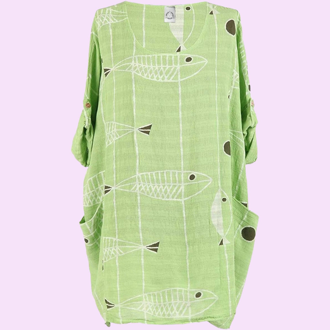 Italian Fish Print Top