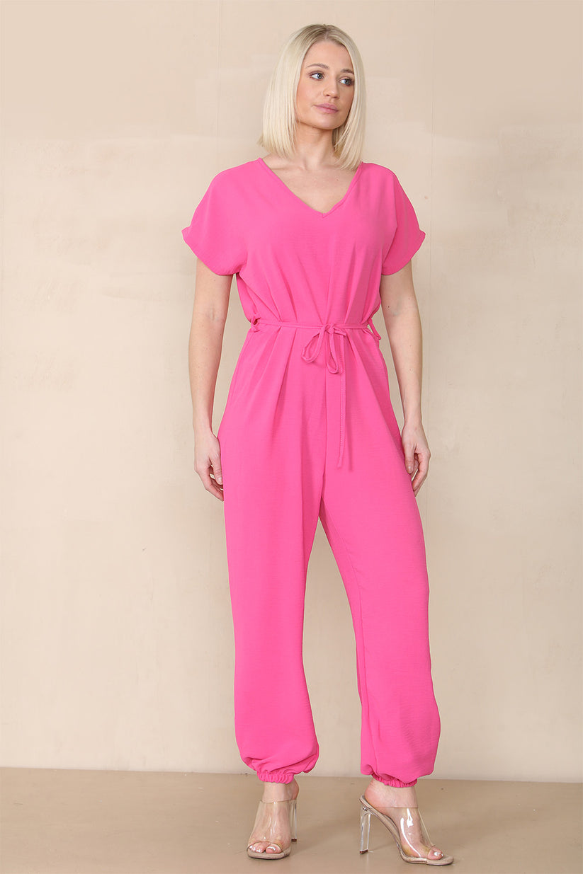 Tie Waist Stylish Harem Jumpsuit