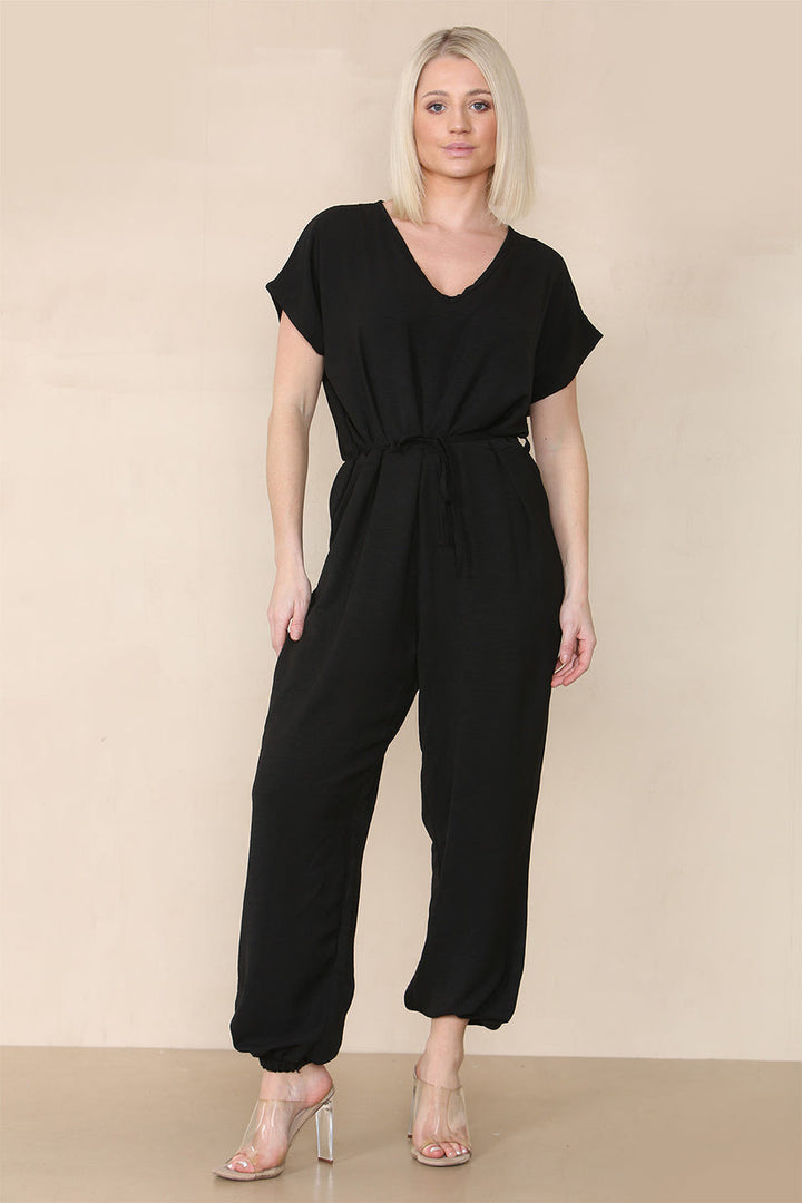 Tie Waist Stylish Harem Jumpsuit