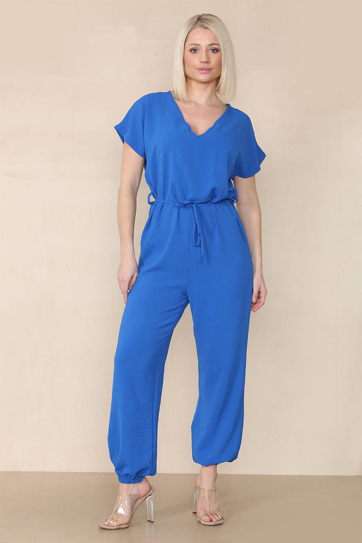 Tie Waist Stylish Harem Jumpsuit