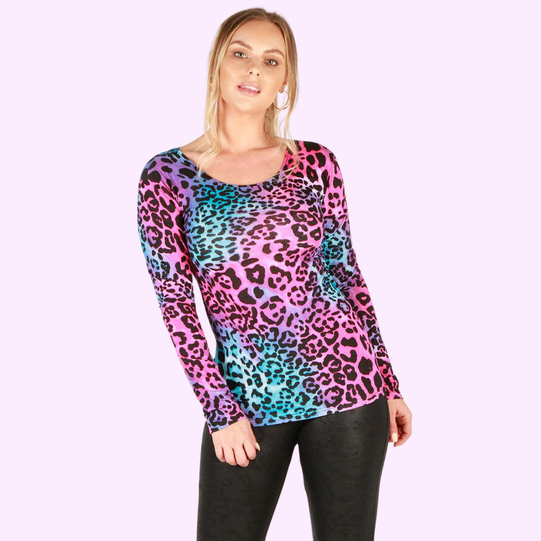 LONG SLEEVE PRINTED TOPS