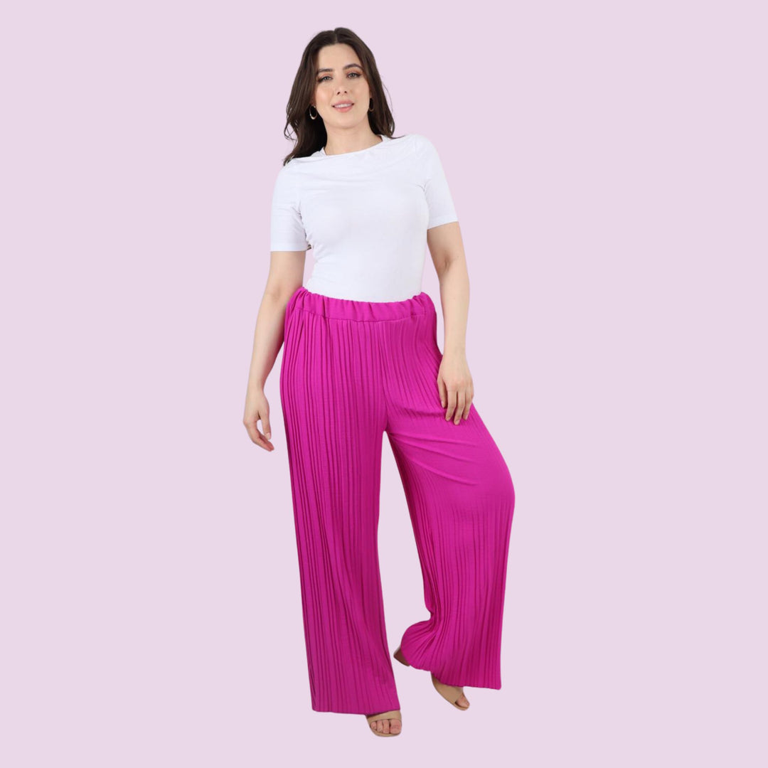 Pleated Elasticated Waist Trouser