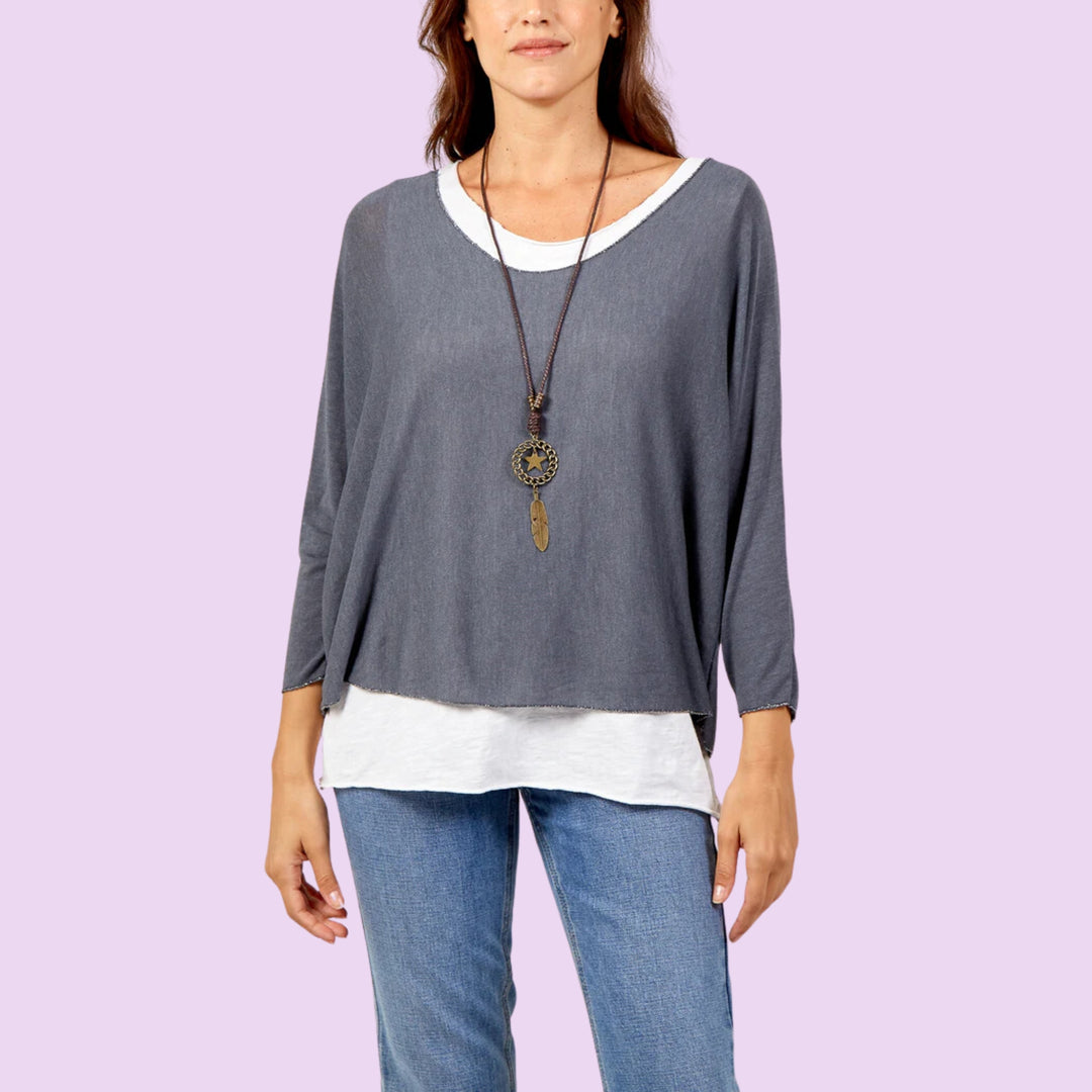 Necklace Double Layer Top