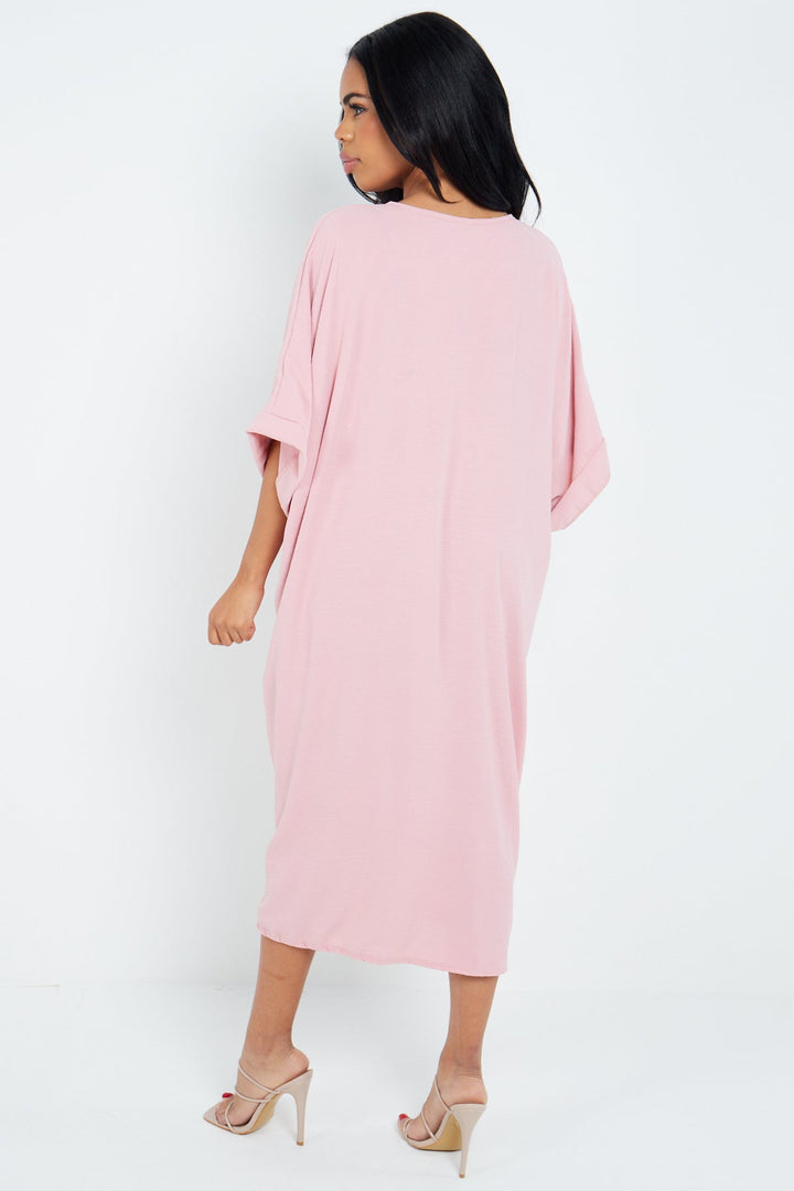 Tie Knot Twist Midi Dress