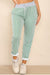 Italian Thin Stripes Print Drawstring Cotton Joggers