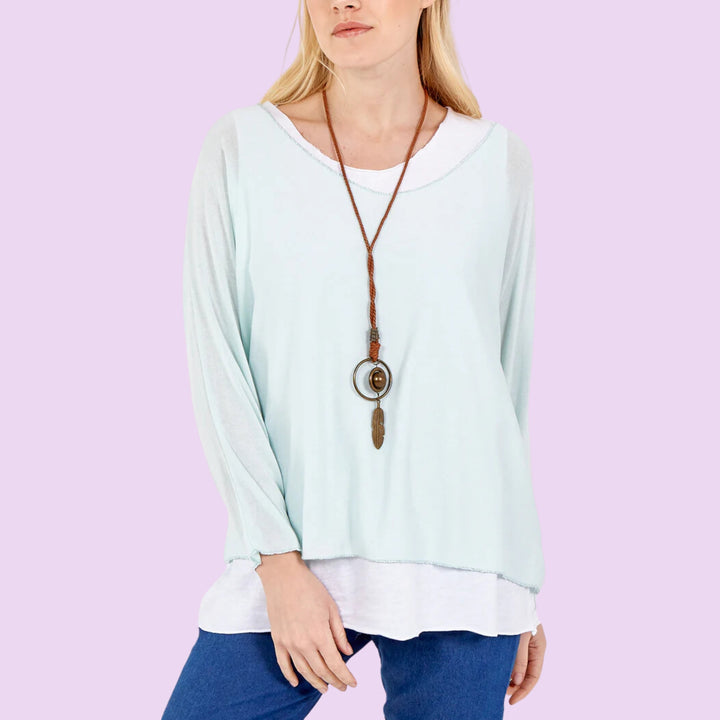 Necklace Double Layer Top