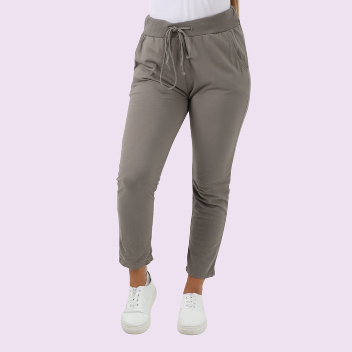 Plain Drawstring Magic Joggers