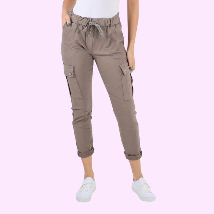 Italian Drawstring Waistband Magic Cargo Trouser