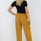 Italian Pleated Cotton Trousers With Side Pockets