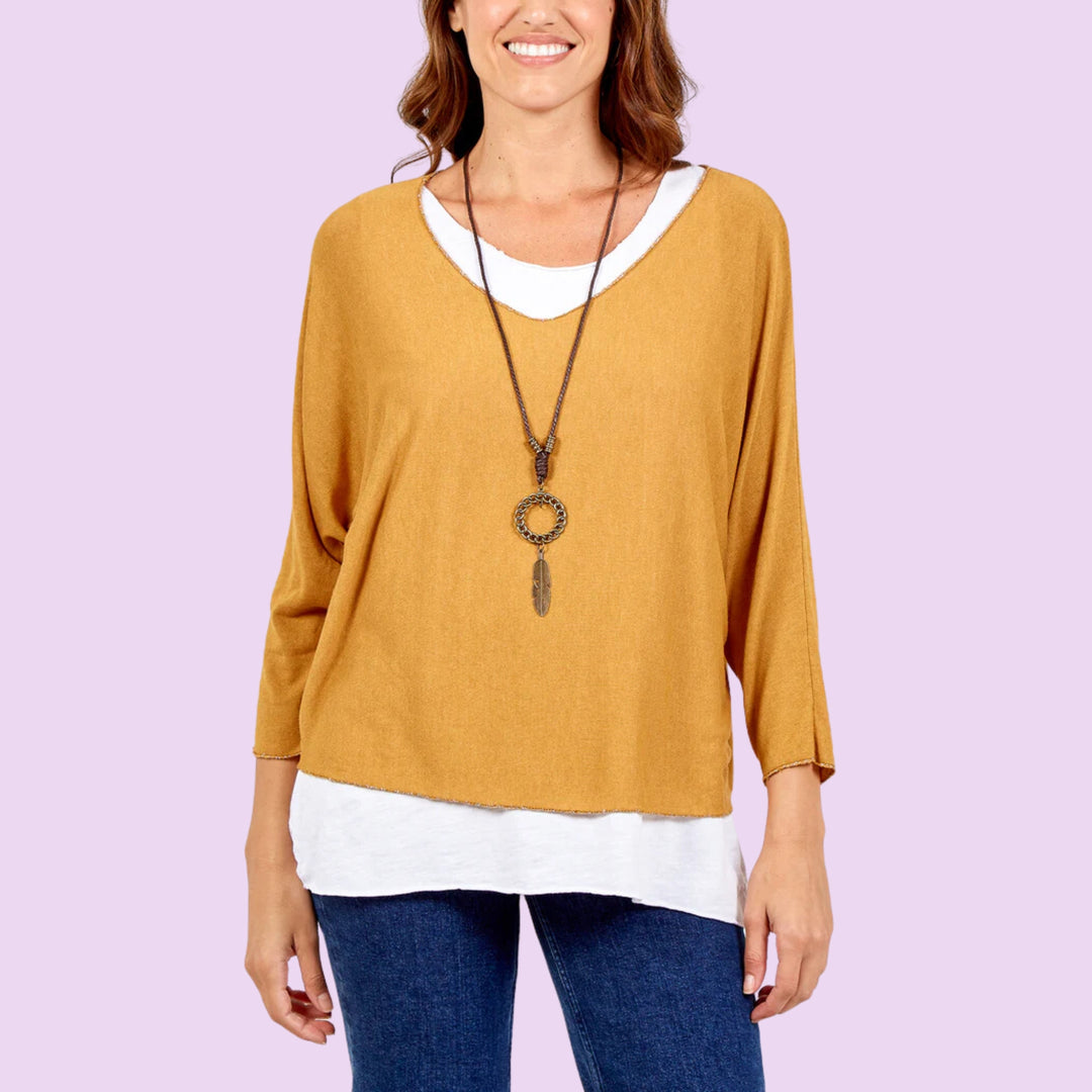 Necklace Double Layer Top