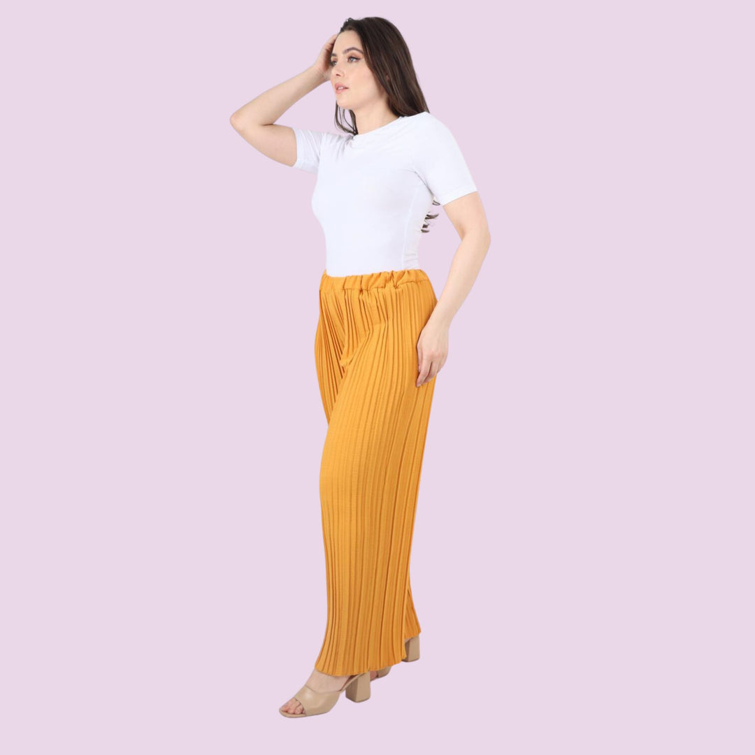 Pleated Elasticated Waist Trouser