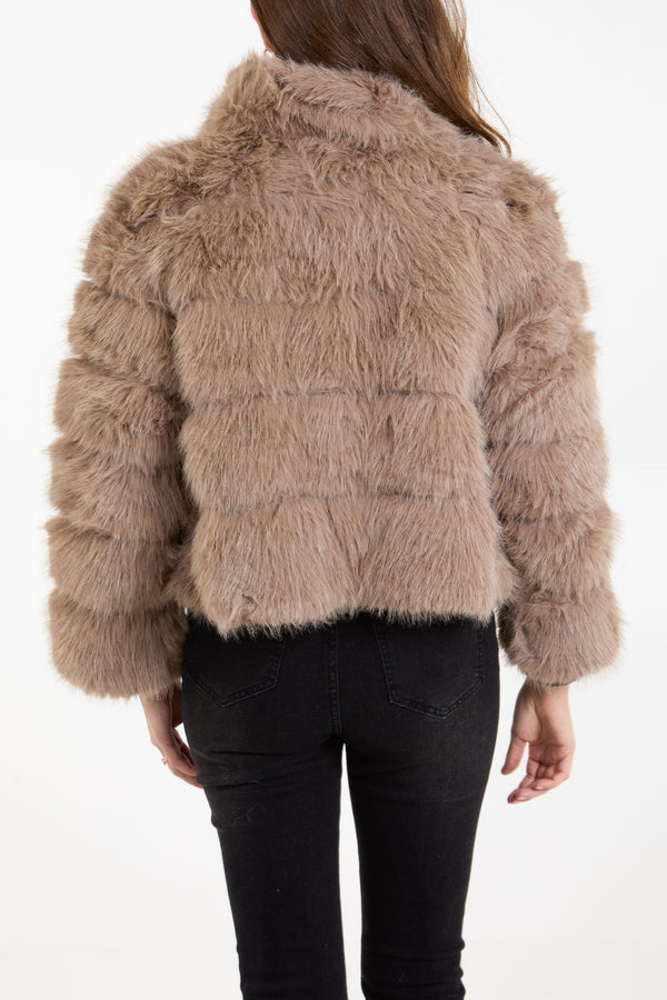 Faux Fur Pelted Jacket