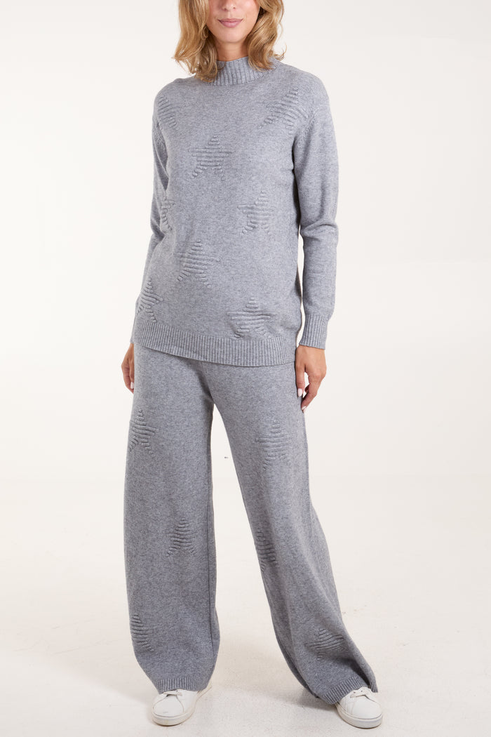 Knitted Star Jumper & Trouser Co-Ord