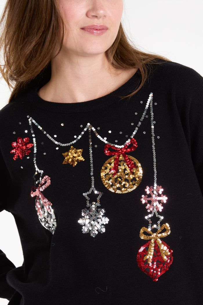 Jingle Bell Bauble Christmas Jumper