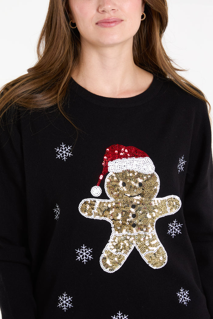 Gingerbread Man Christmas Jumper