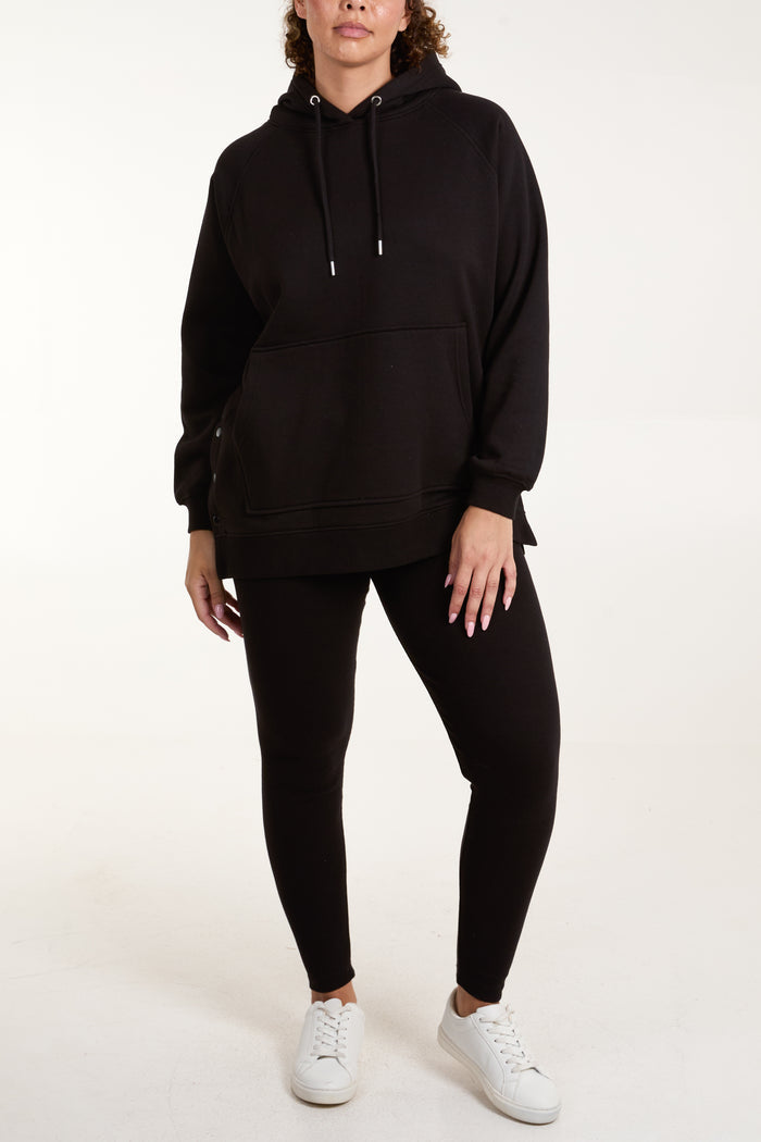 Side Popper Hoodie & Legging Set