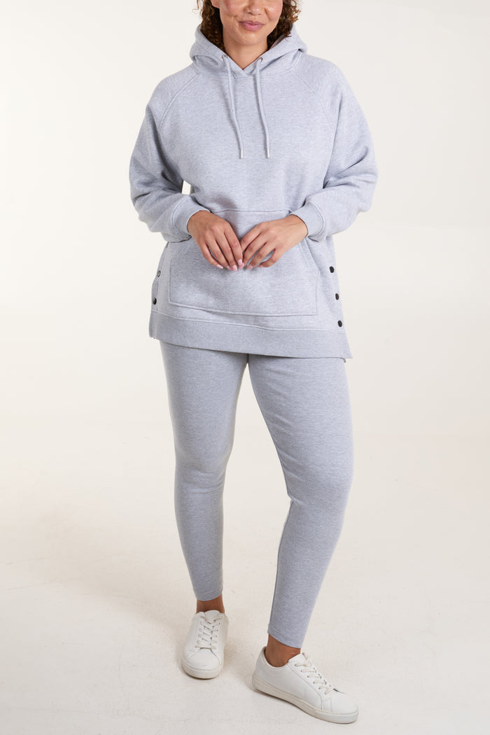 Side Popper Hoodie & Legging Set