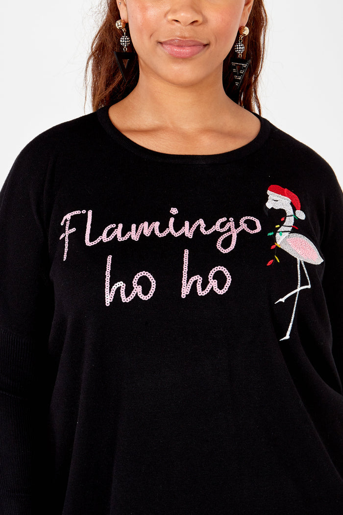 Curve Flamingo Christmas Jumper