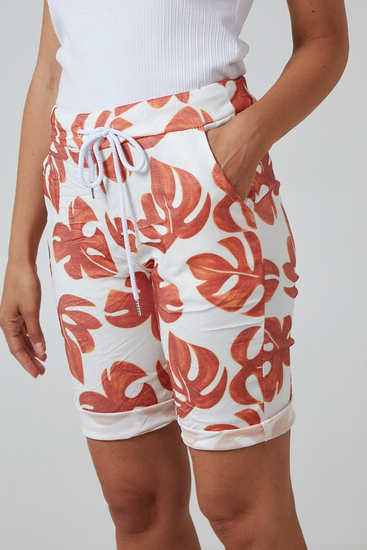 Monstera Leaf Super Stretch Shorts