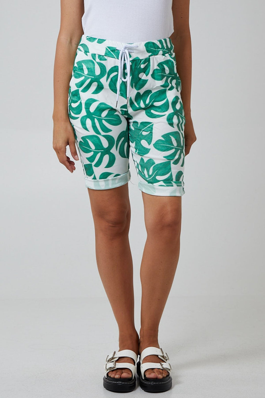 Monstera Leaf Super Stretch Shorts