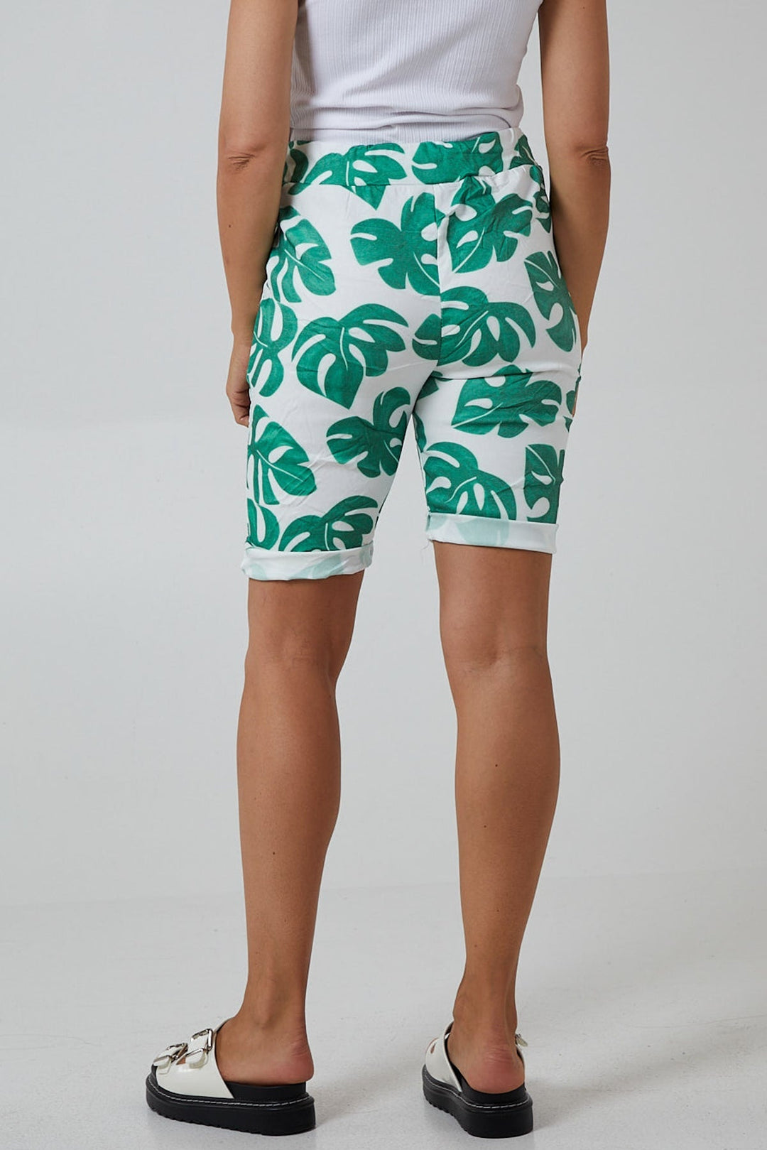 Monstera Leaf Super Stretch Shorts