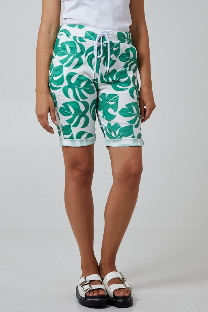 Monstera Leaf Super Stretch Shorts