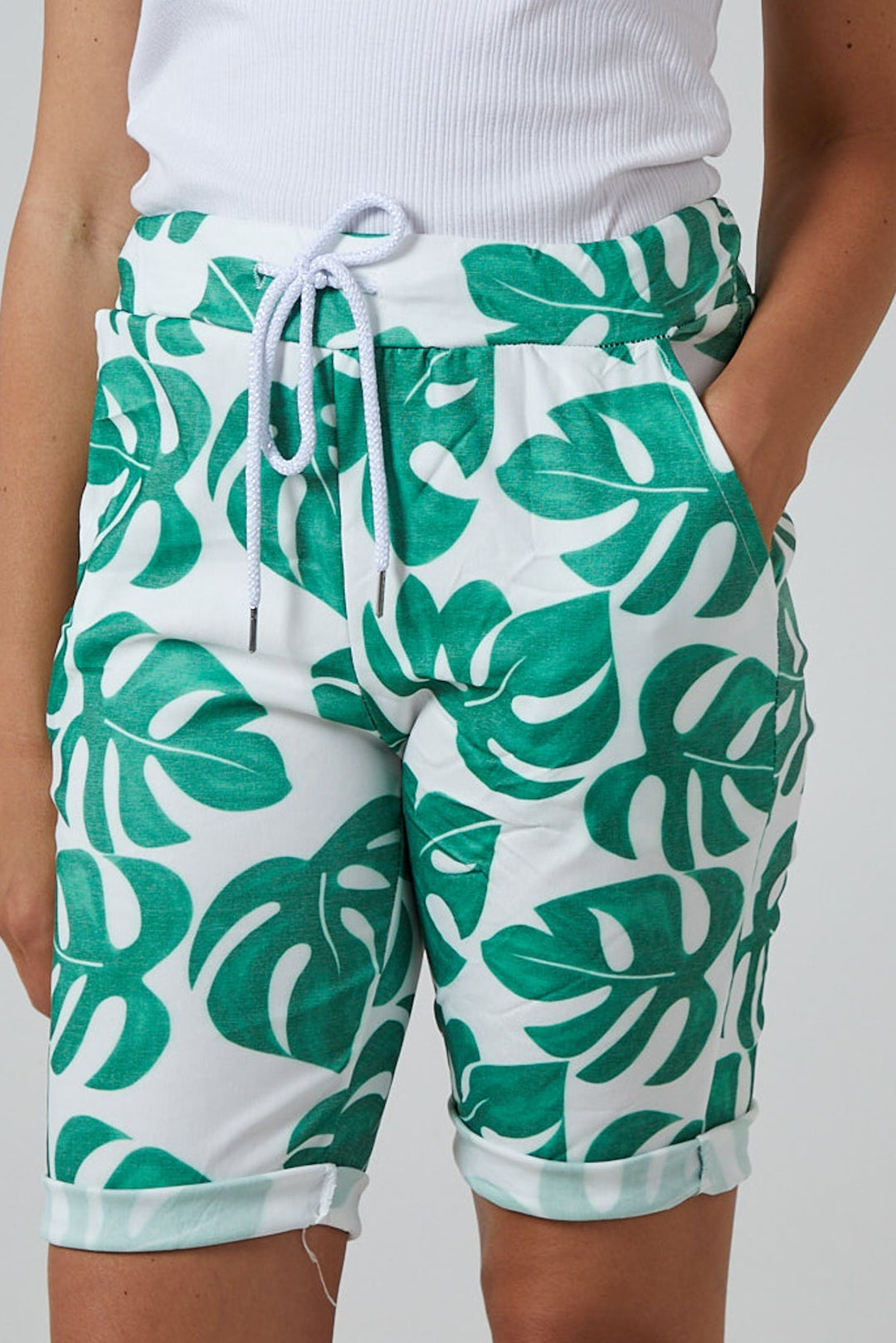 Monstera Leaf Super Stretch Shorts