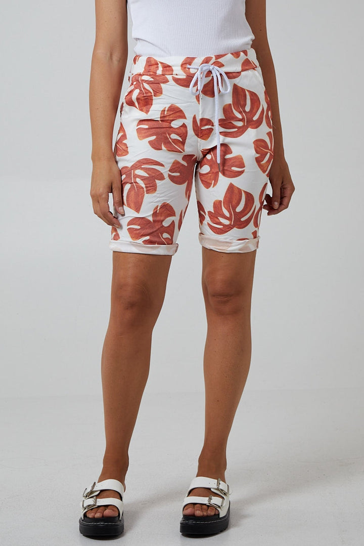 Monstera Leaf Super Stretch Shorts