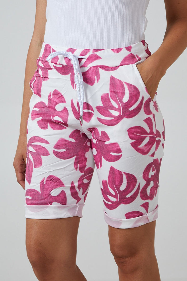 Monstera Leaf Super Stretch Shorts