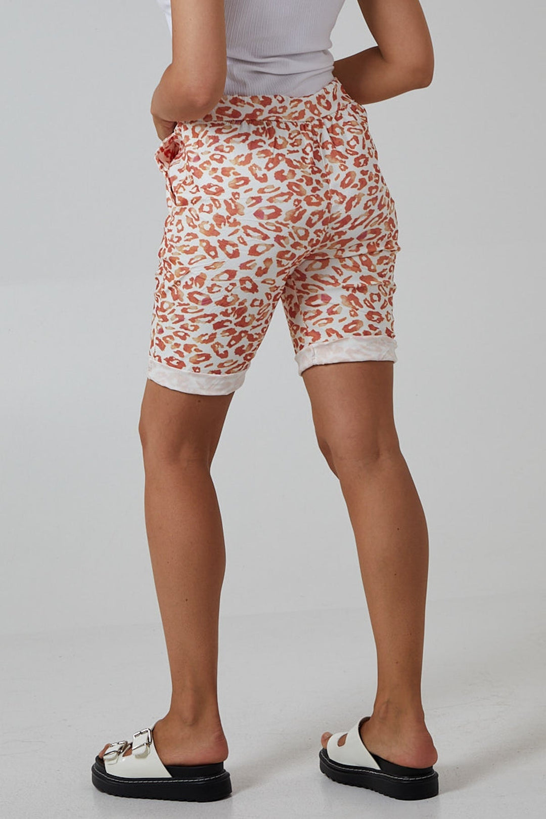 Leopard Print Super Stretch Shorts