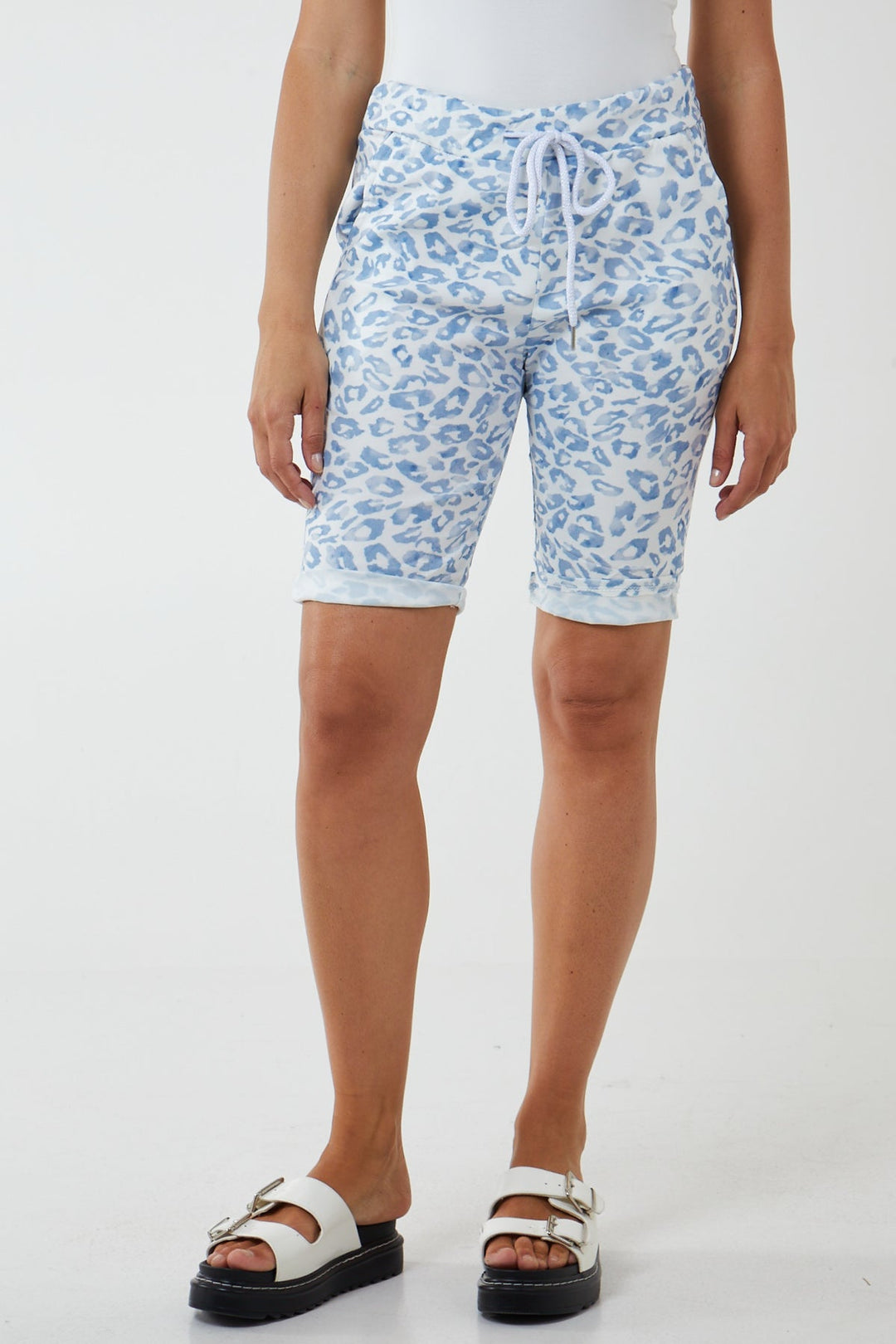 Leopard Print Super Stretch Shorts