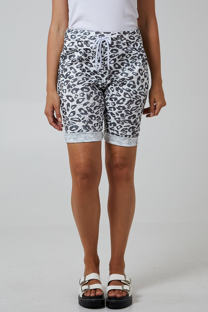 Leopard Print Super Stretch Shorts