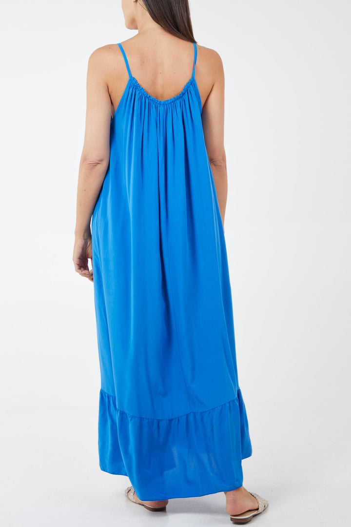 Cami Strap Relaxed Tiered Maxi Dress