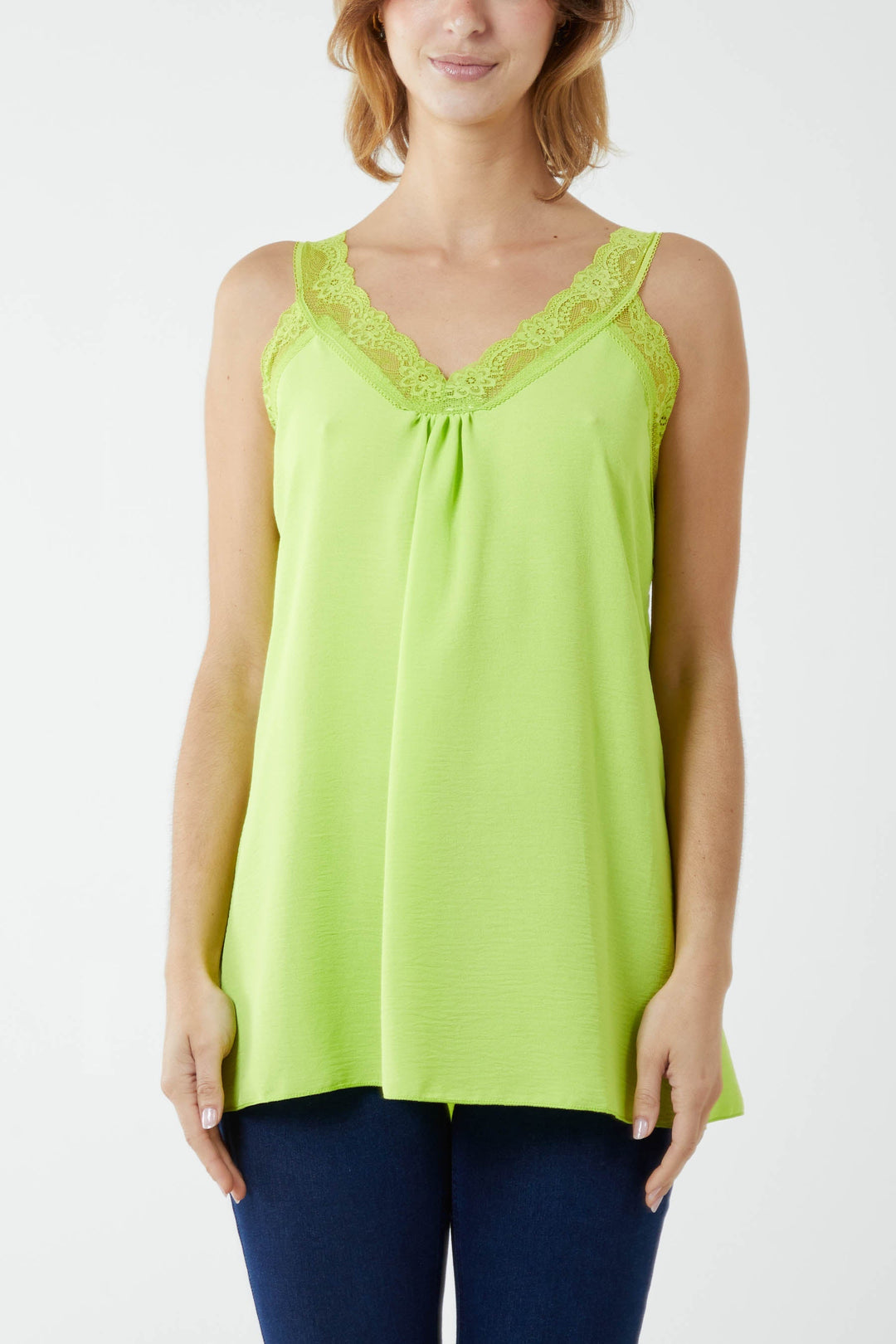 Lace Cami V Neck Top