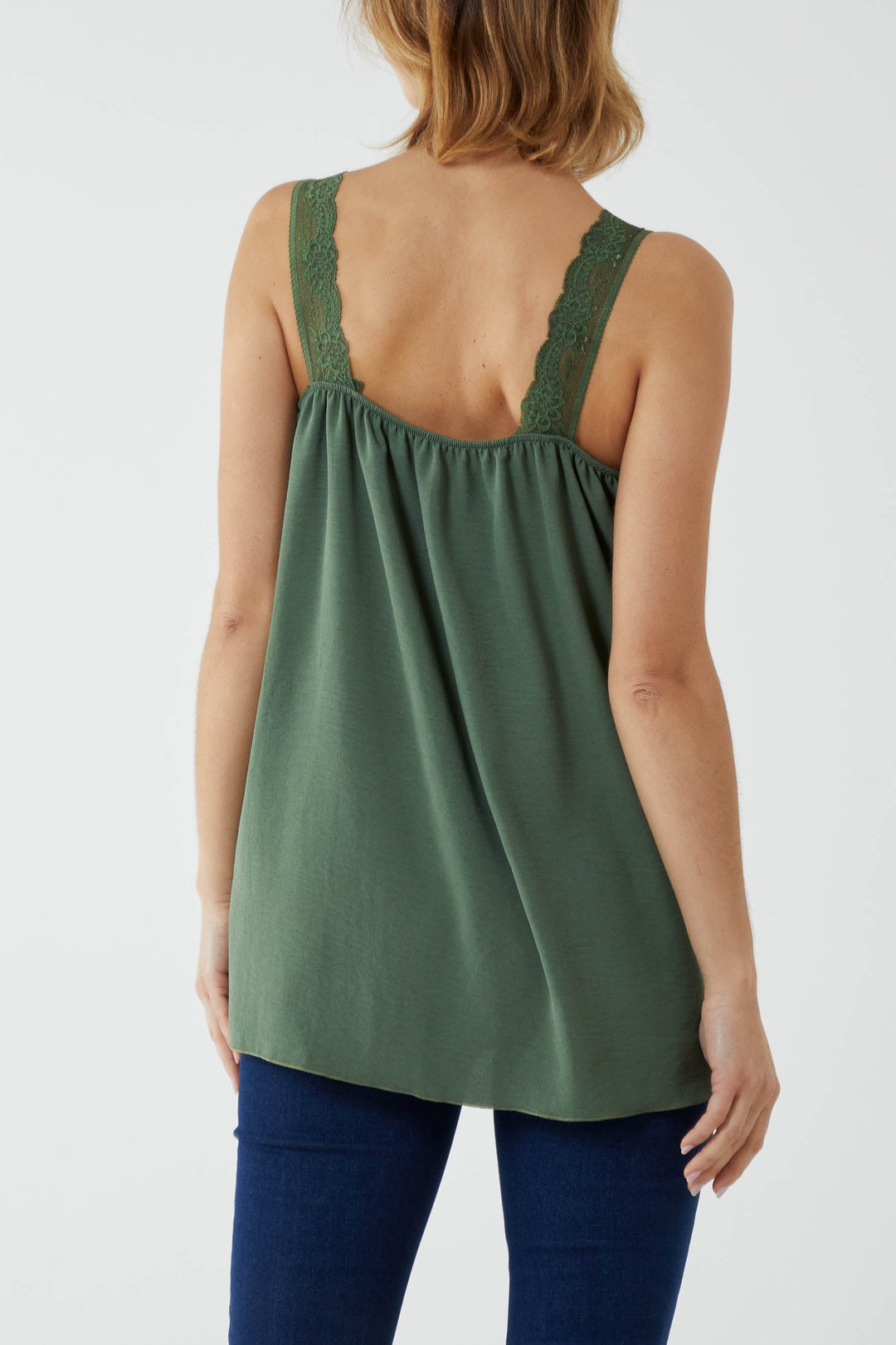 Lace Cami V Neck Top