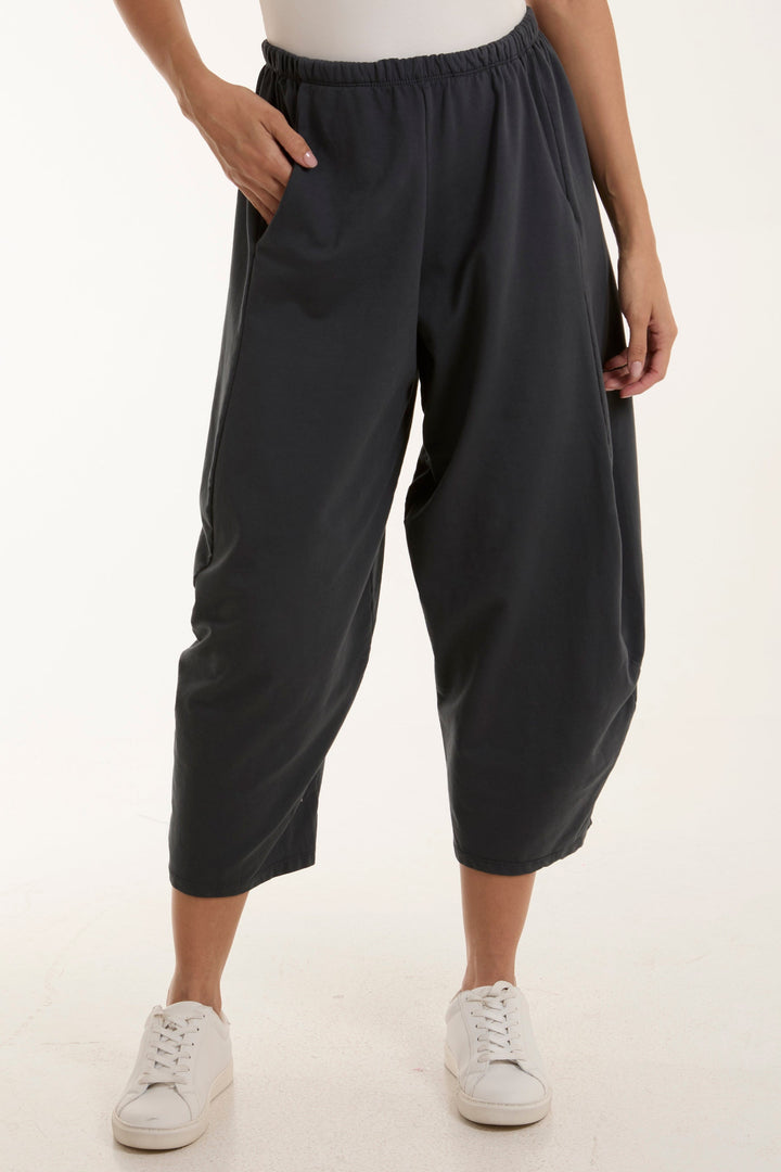 Jersey Pockets Relaxed Fit Trousers