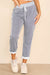 Italian Thin Stripes Print Drawstring Cotton Joggers