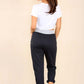 Italian Plain Drawstring Cotton Joggers