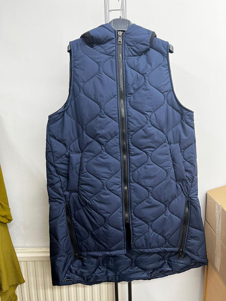 Italian Puffer Zip Up Polyester Gilet
