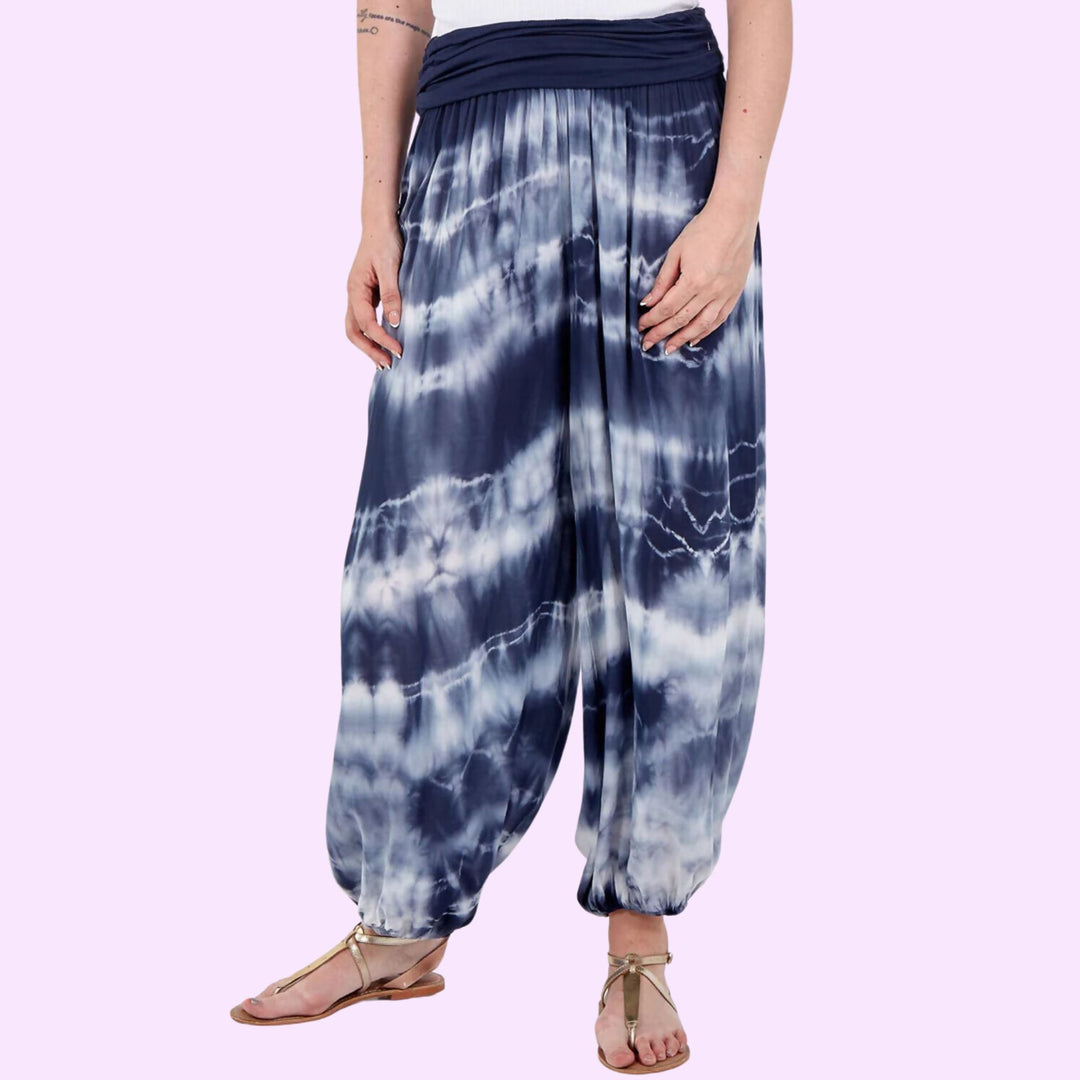 TIE DYE HAREM TROUSERS