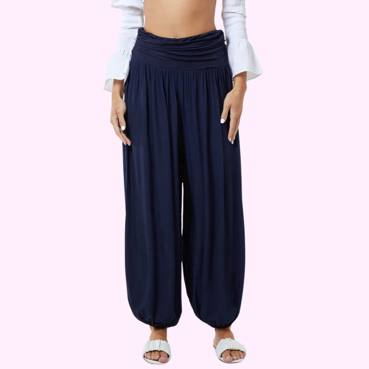 HAREM JERSEY WAISTBAND TROUSERS