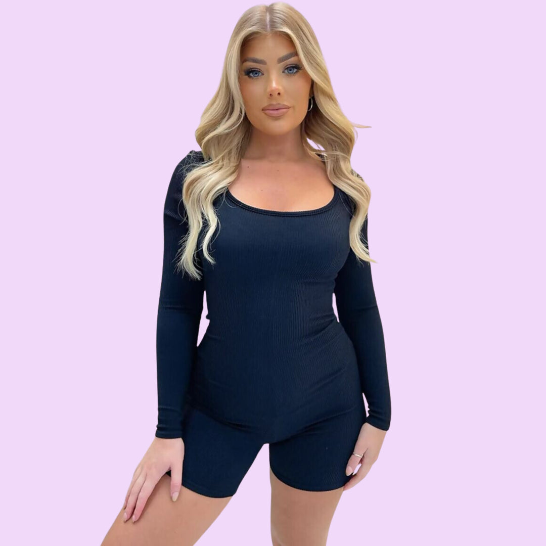 LONG SLEEVE UNITARD PLAYSUIT