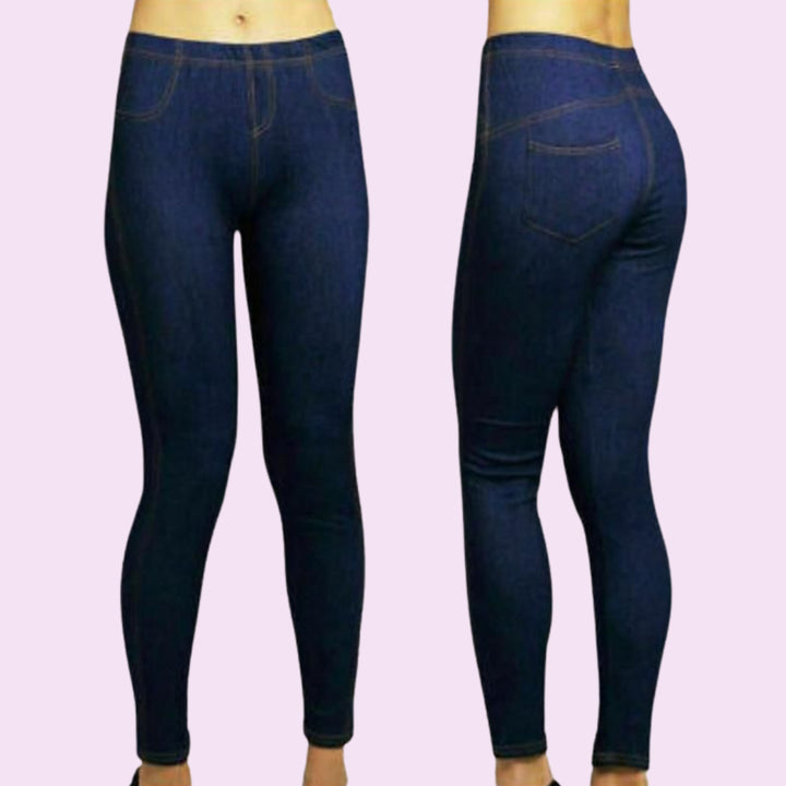 Ladies Stretchy denim look Jeggings legging