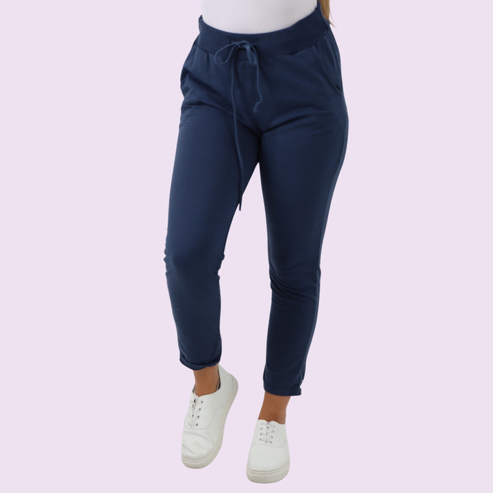 Plain Drawstring Magic Joggers