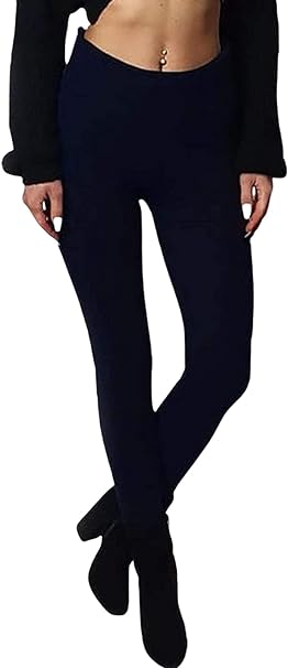 Full Length Plain Knitted Leggings