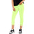 3/4 Neon Cropped Capri Lace Trim Leggings