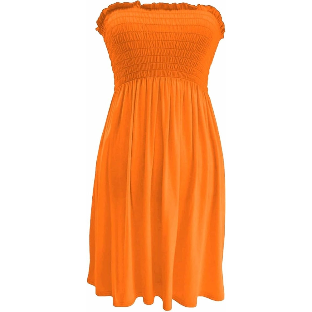 Women’s Neon Bandeau Midi Dress